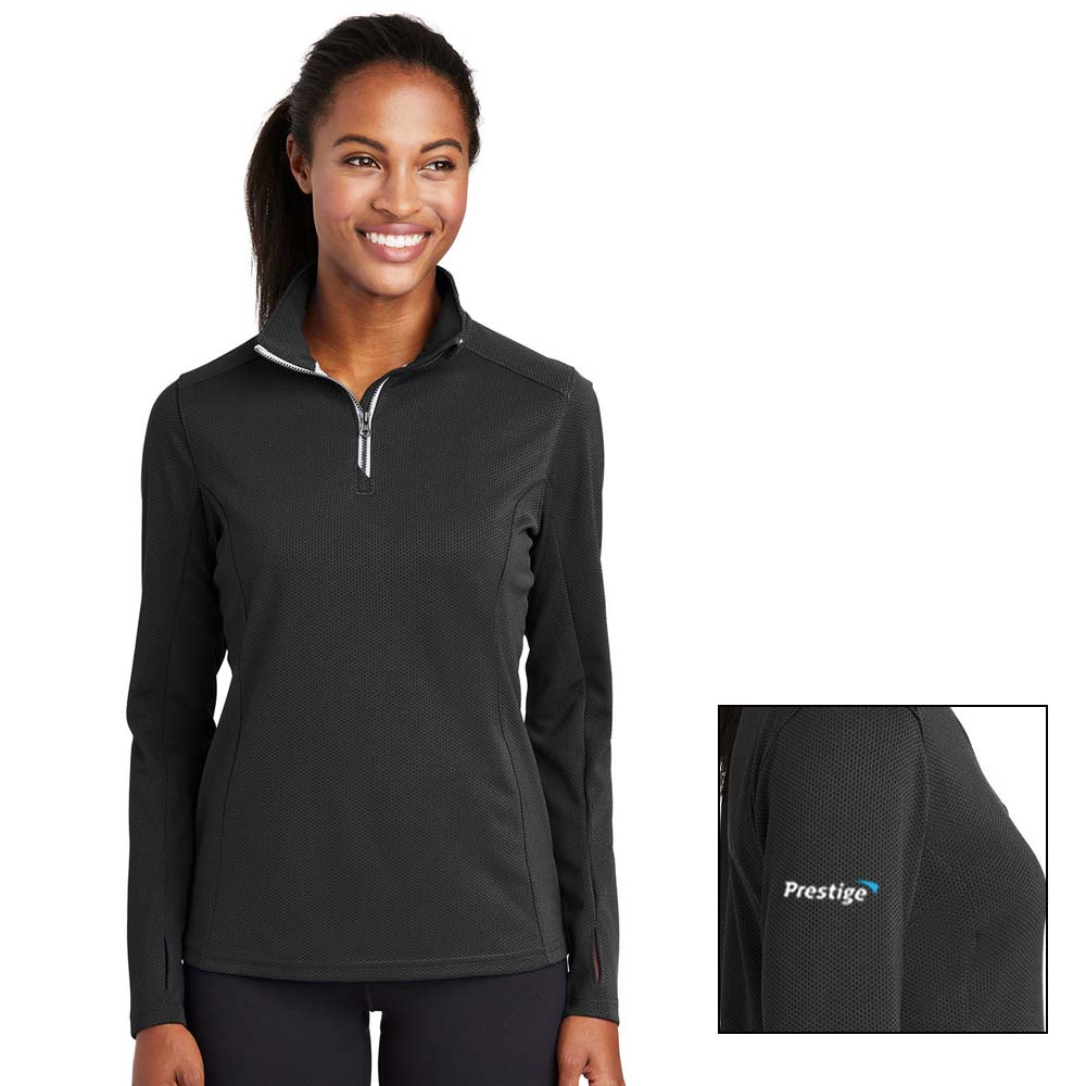 $32 - Sport-Tek Wick Textured 1/4 Zip Jacket