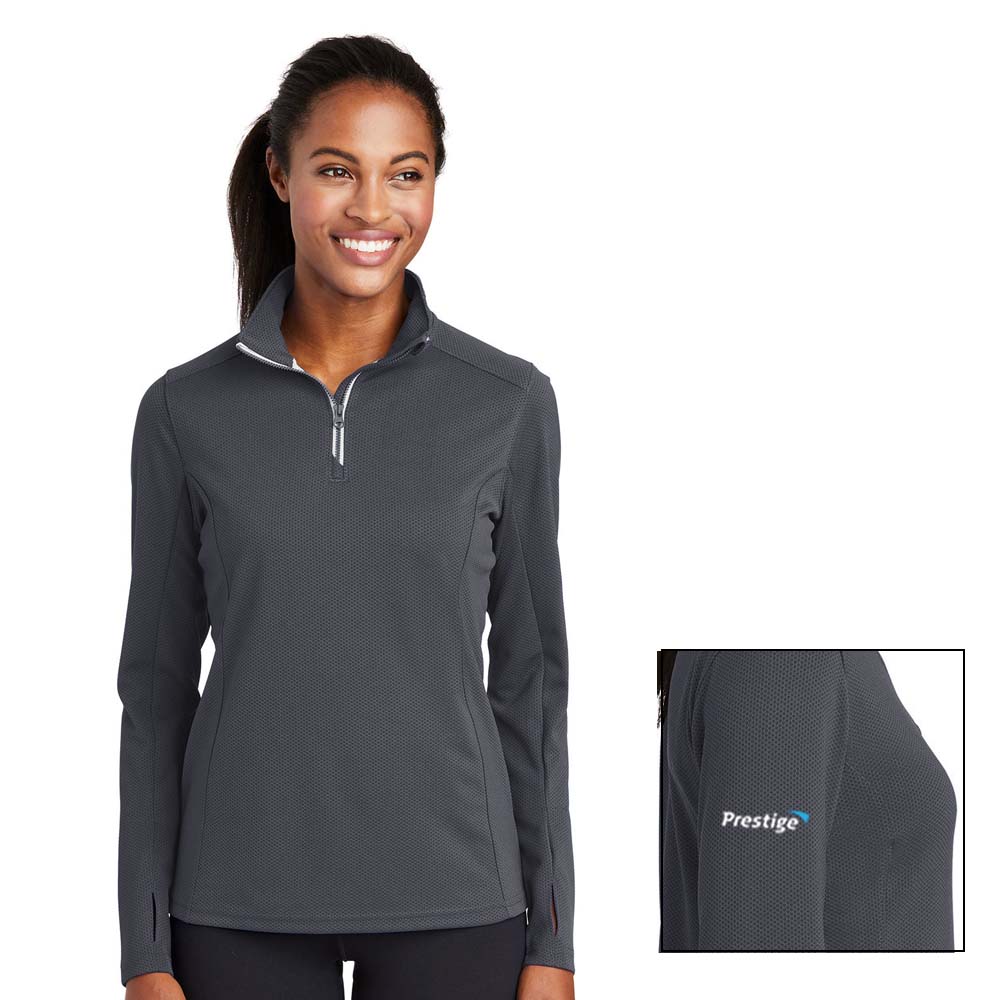 $32 - Sport-Tek Wick Textured 1/4 Zip Jacket