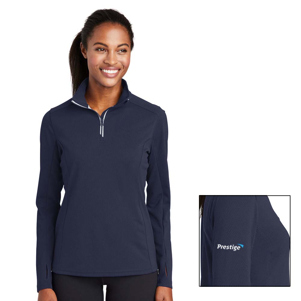 $32 - Sport-Tek Wick Textured 1/4 Zip Jacket