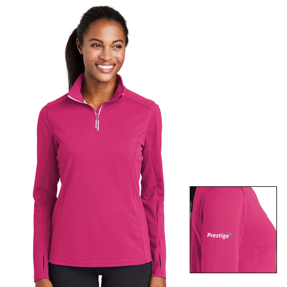 $32 - Sport-Tek Wick Textured 1/4 Zip Jacket