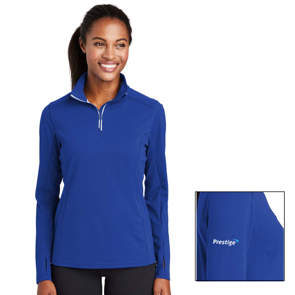 $32 - Sport-Tek Wick Textured 1/4 Zip Jacket